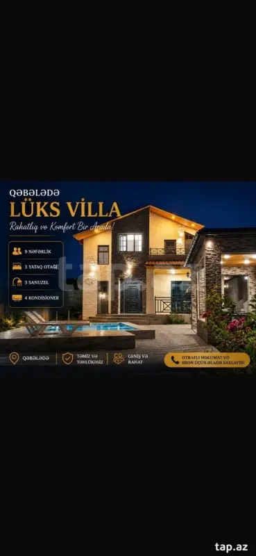 Kirayə verilir 4 otaqlı həyət evi 135 m²