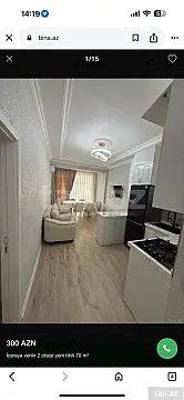 Kirayə verilir 2 otaqlı yeni tikili 70 m² — Sumqayıt 2 otaq 70.00 m²