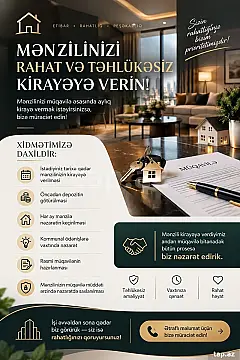 Kirayə verilir 3 otaqlı yeni tikili 99 m² — Bakı, Memar Əcəmi yanı 3 otaq 99.00 m²