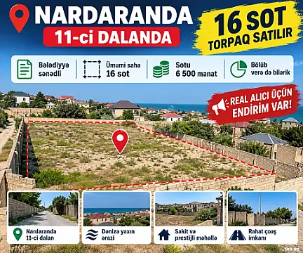 Satılır torpaq sahəsi — Bakı, Nardaran
