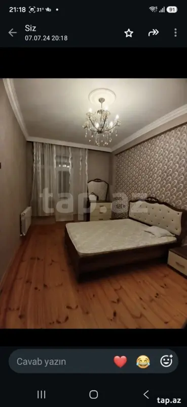 Kirayə verilir 2 otaqlı yeni tikili 90 m²