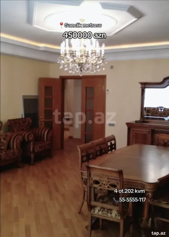 Satılır 4 otaqlı yeni tikili 202 m²