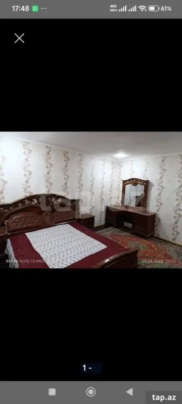 Kirayə verilir 2 otaqlı həyət evi 55 m²