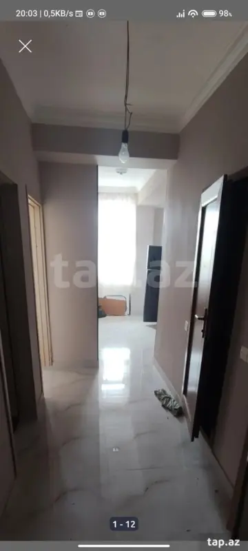 Kirayə verilir 2 otaqlı yeni tikili 54 m²
