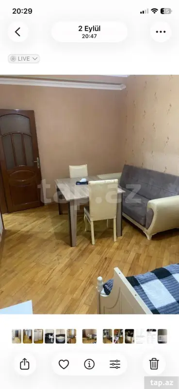 Kirayə verilir 2 otaqlı mənzil 45 m²