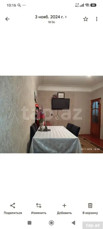 Kirayə verilir 3 otaqlı mənzil 82 m²
