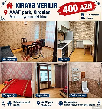 Kirayə verilir 2 otaqlı yeni tikili 40 m² — Xırdalan, Xırdalan 2 otaq 40.00 m²