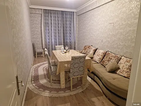 Kirayə verilir 2 otaqlı yeni tikili 66 m² — Sumqayıt, Saray 2 otaq 66.00 m²