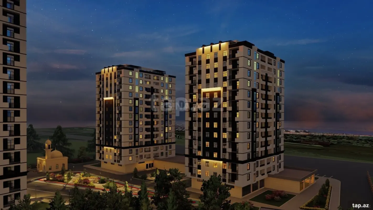 Satılır 2 otaqlı yeni tikili 55 m²