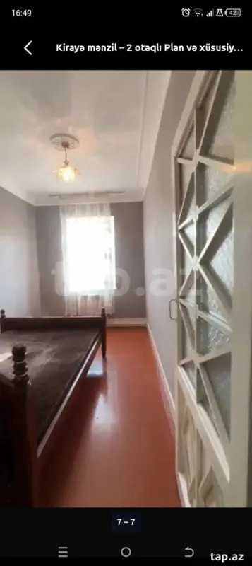 Kirayə verilir 2 otaqlı mənzil 9794 m²
