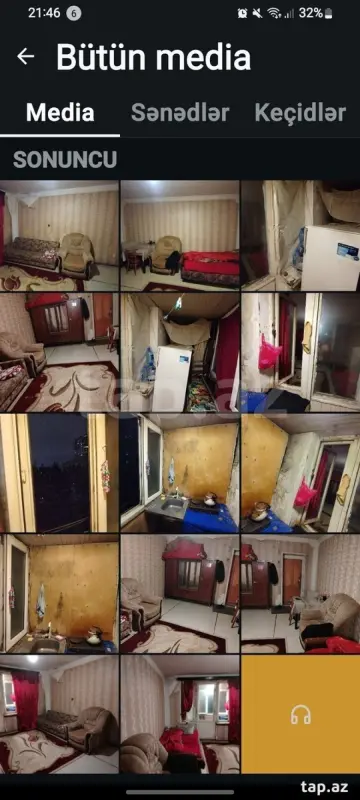 Kirayə verilir 1 otaqlı mənzil 21 m²