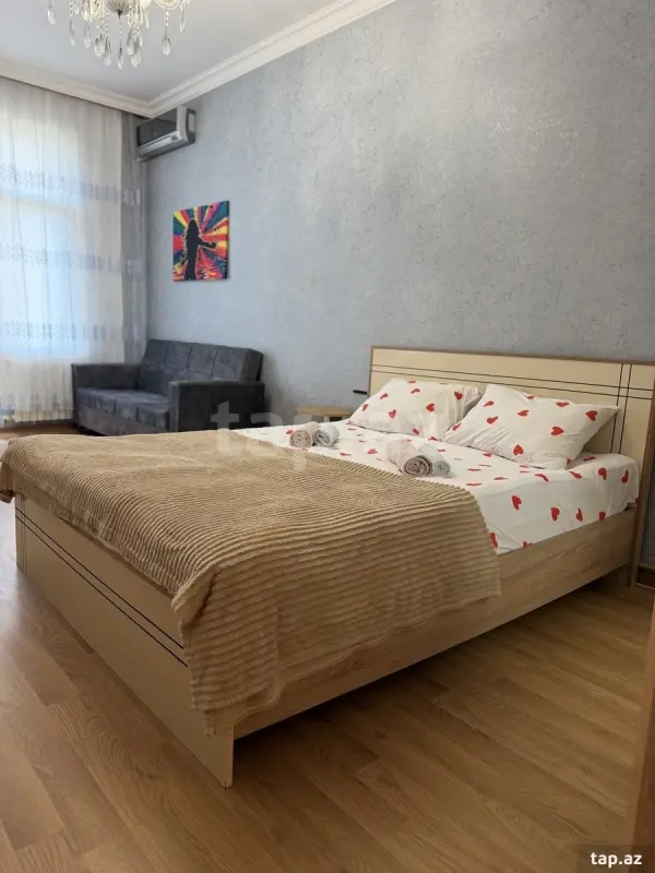 Kirayə verilir 1 otaqlı yeni tikili 40 m²