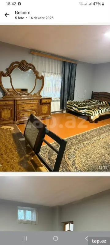 Kirayə verilir 1 otaqlı həyət evi 30 m²
