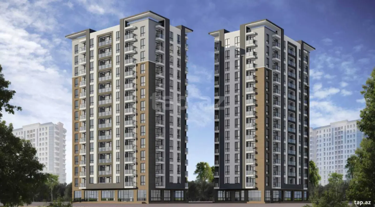 Satılır 1 otaqlı yeni tikili 58.4 m²