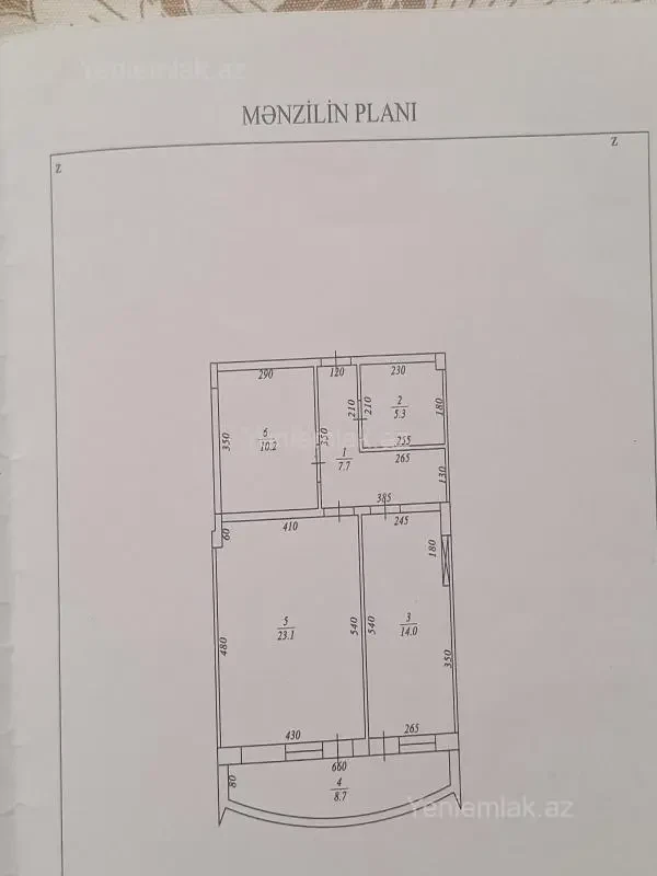 Satılır 2 otaqlı yeni tikili 69 m²