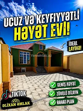 Satılır 4 otaqlı həyət evi 110 m² — Bakı, Suraxanı 4 otaq 110.00 m²