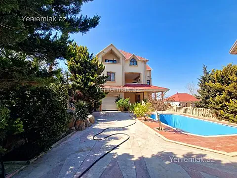 Satılır 7 otaqlı həyət evi 450 m² — Abşeron 7 otaq 450.00 m²