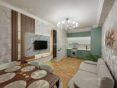 Satılır 2 otaqlı yeni tikili 45 m² — Bakı, Binəqədi 2 otaq 45.00 m²