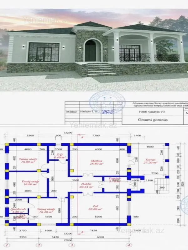 Satılır 5 otaqlı həyət evi 200 m²