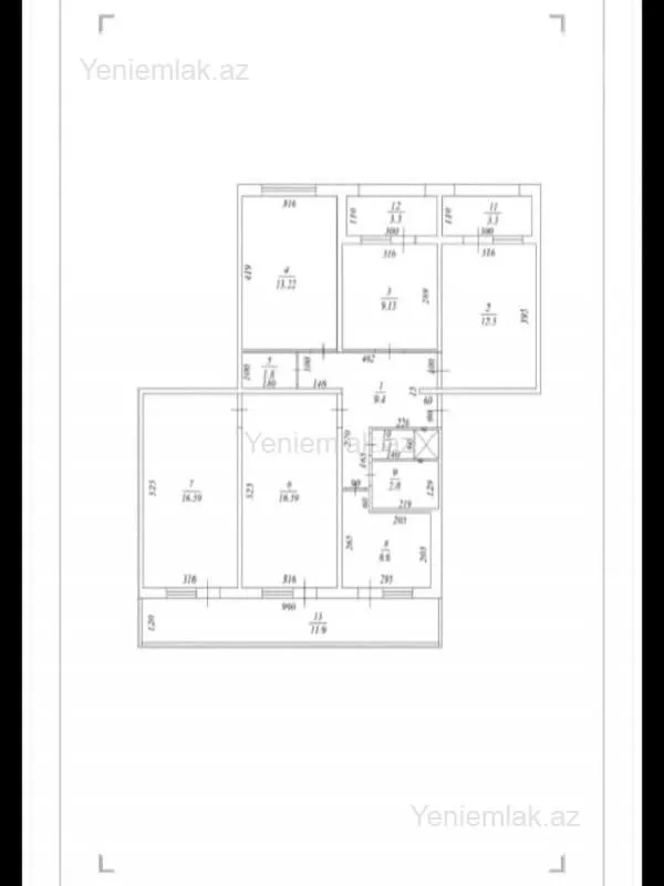 Satılır 5 otaqlı köhnə tikili 118 m²