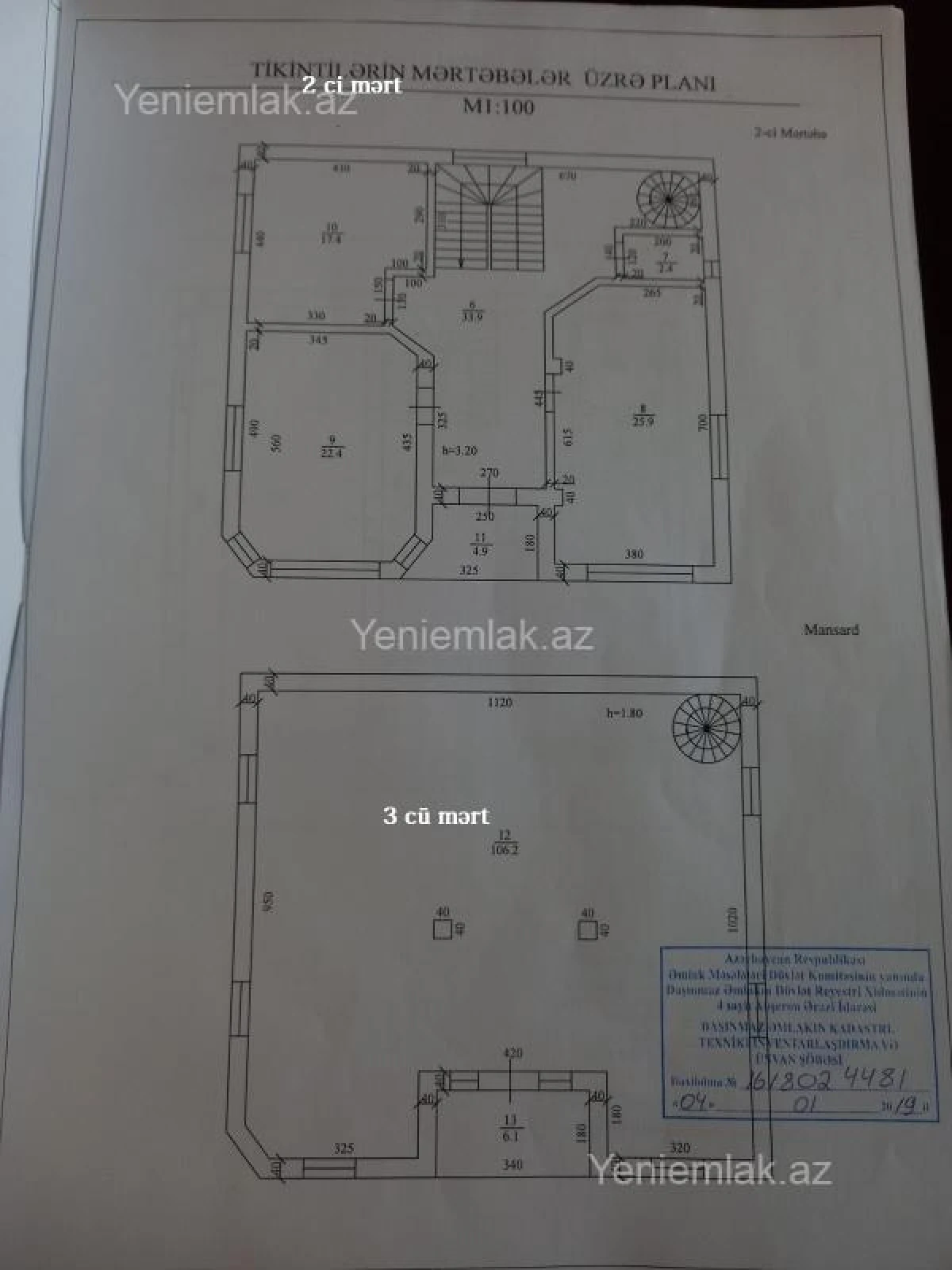 Satılır 6 otaqlı həyət evi 400 m²