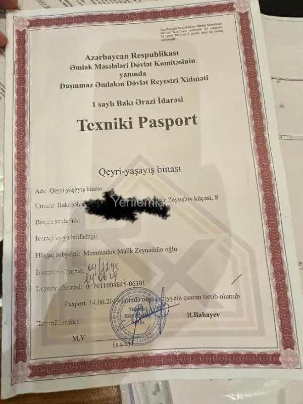 Satılır 8 otaqlı obyekt 500 m²