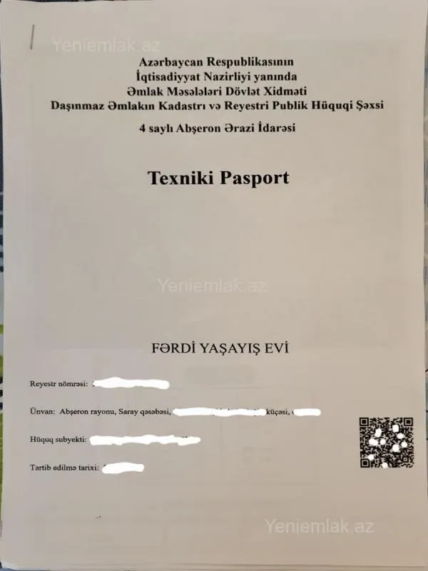 Satılır 5 otaqlı həyət evi 130 m²