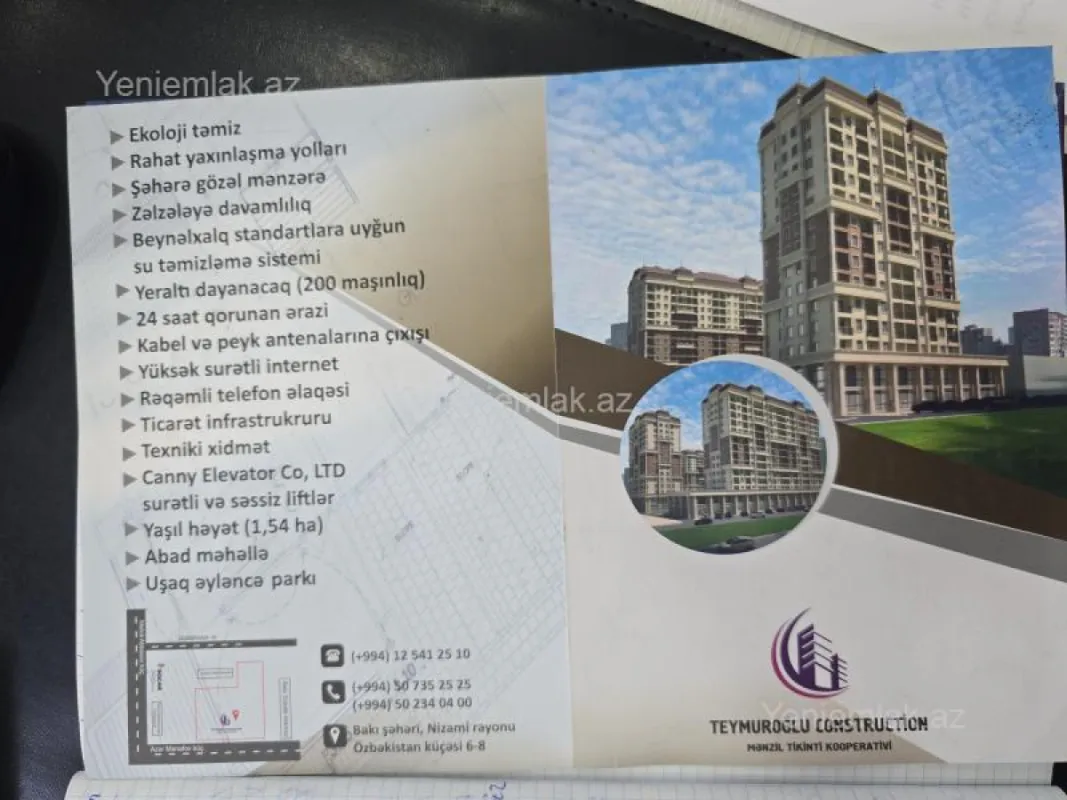 Satılır 3 otaqlı yeni tikili 108 m²