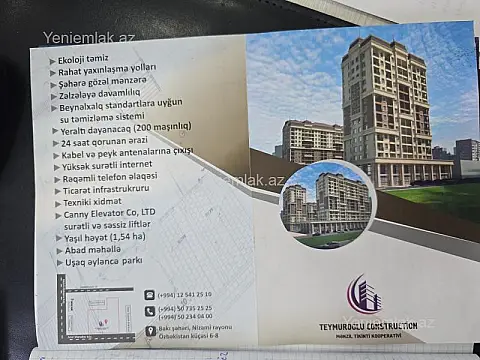 Satılır 3 otaqlı yeni tikili 108 m²