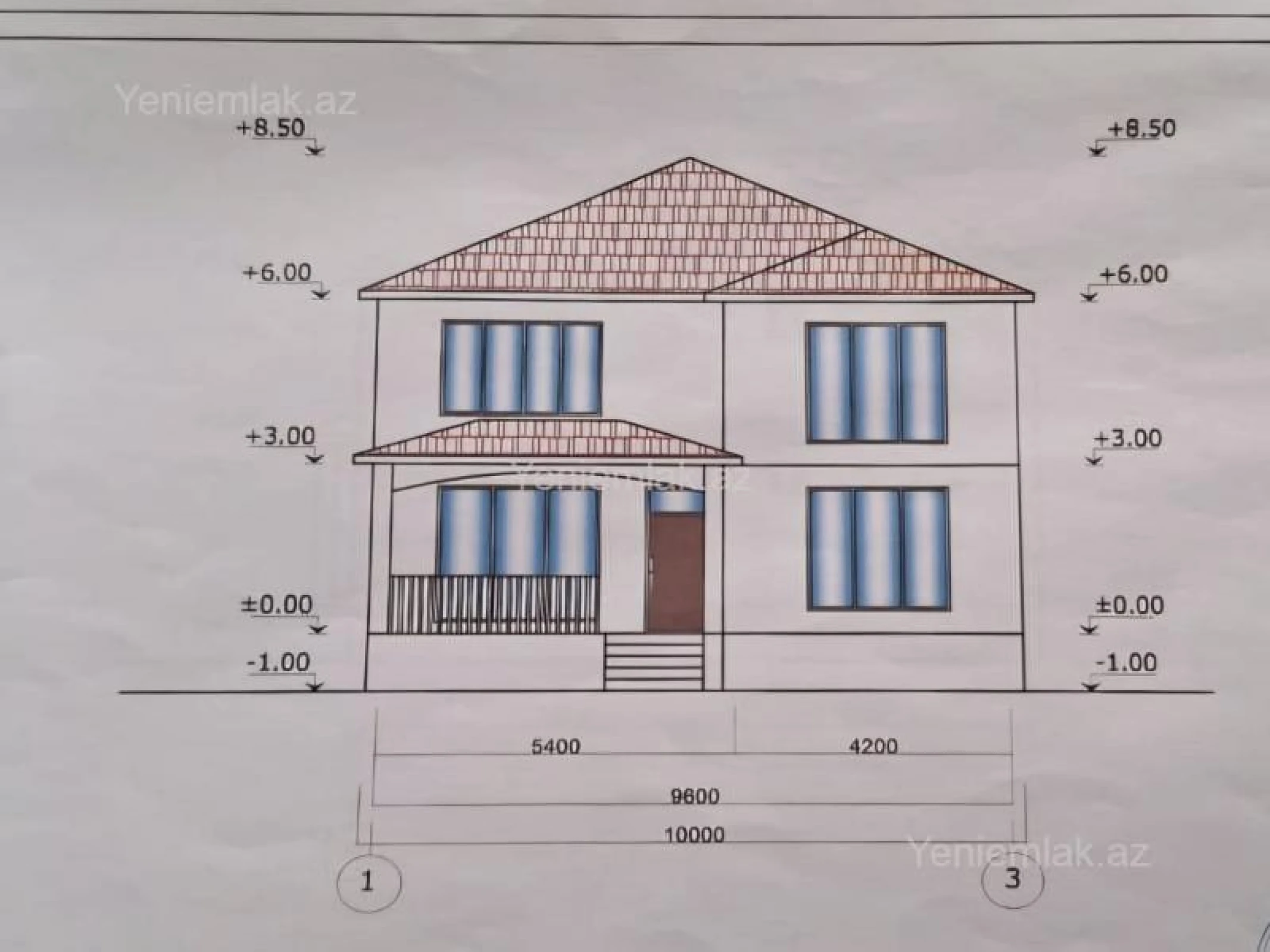 Satılır 5 otaqlı həyət evi 110 m²