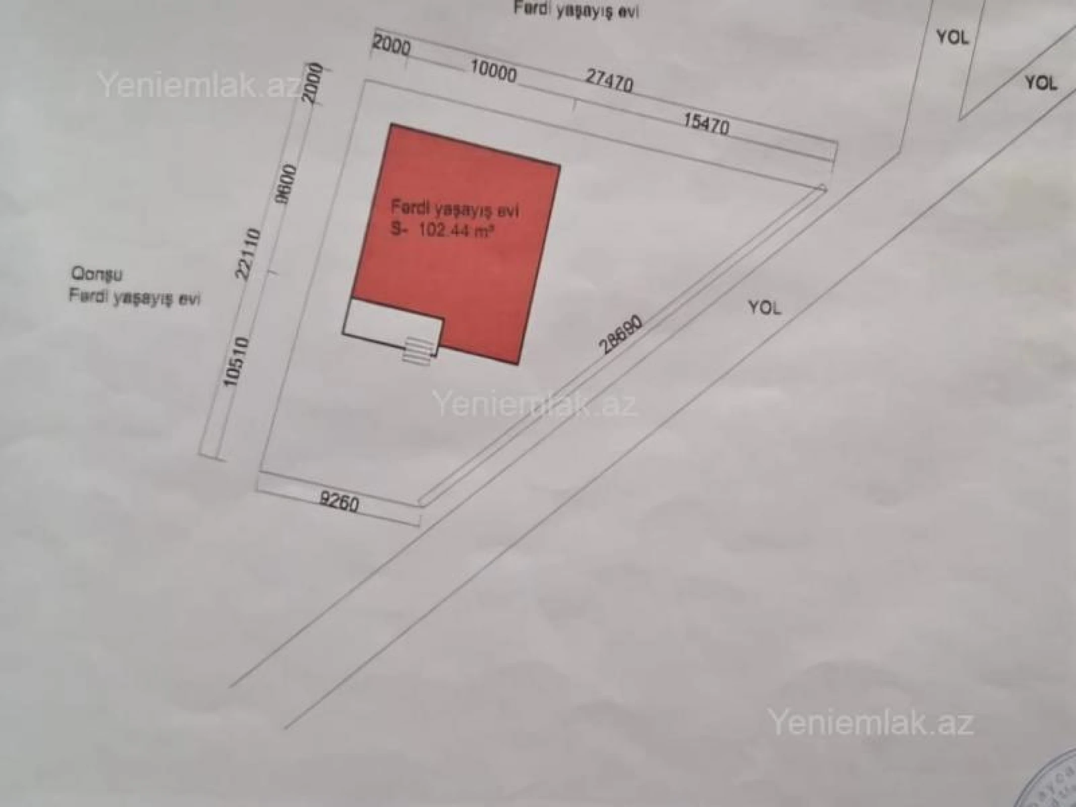 Satılır 5 otaqlı həyət evi 110 m²