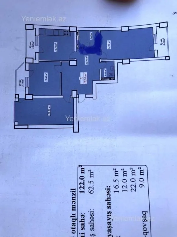 Satılır 3 otaqlı yeni tikili 127 m²