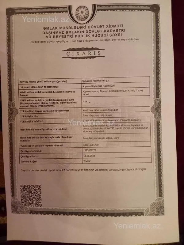 Satılır 3 otaqlı həyət evi 100 m²