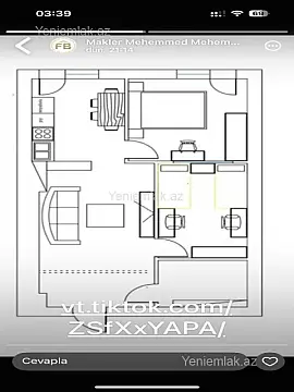 Satılır 3 otaqlı yeni tikili 70 m²