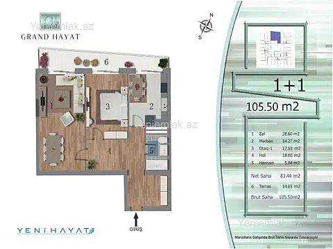Satılır 3 otaqlı yeni tikili 108 m²