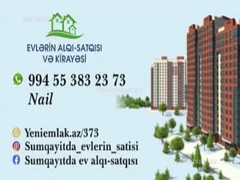 Satılır 2 otaqlı yeni tikili 55 m²