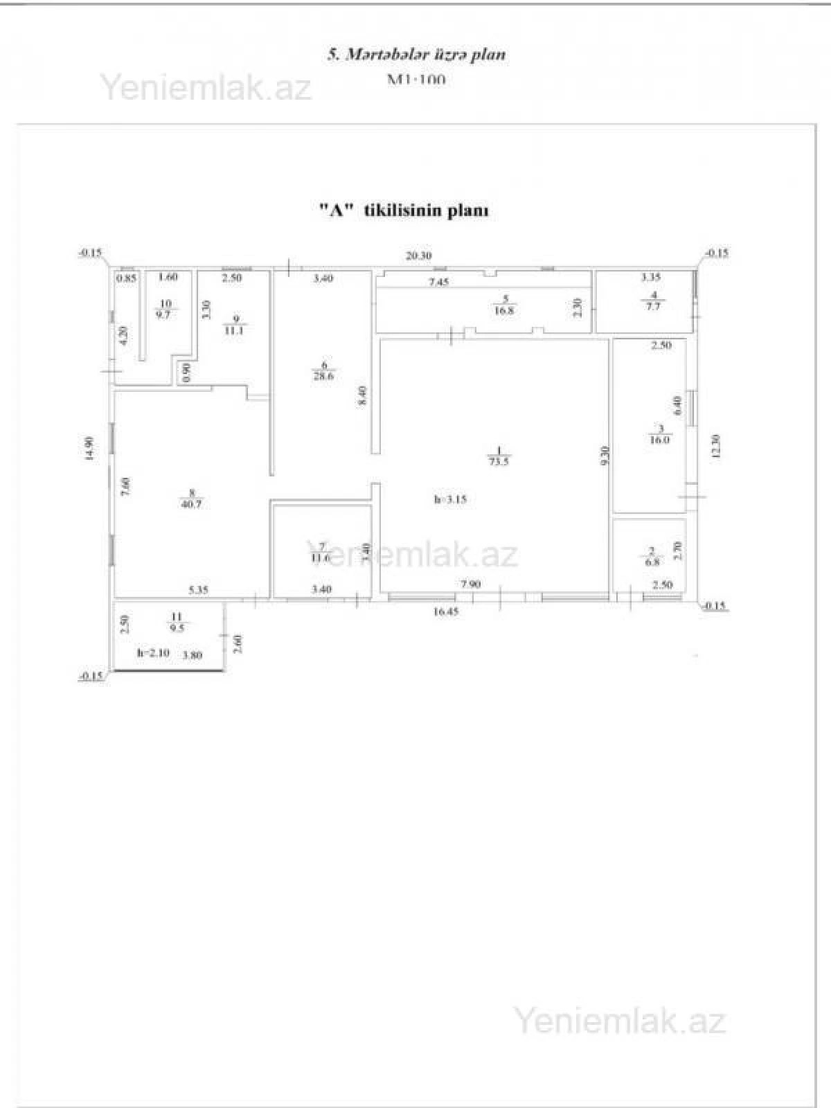Satılır 10 otaqlı obyekt 232 m²