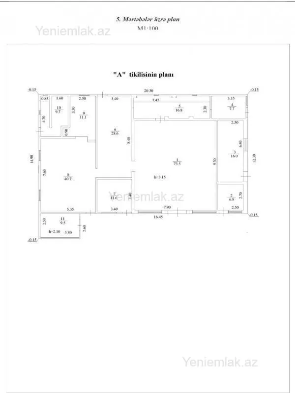 Satılır 10 otaqlı obyekt 232 m²
