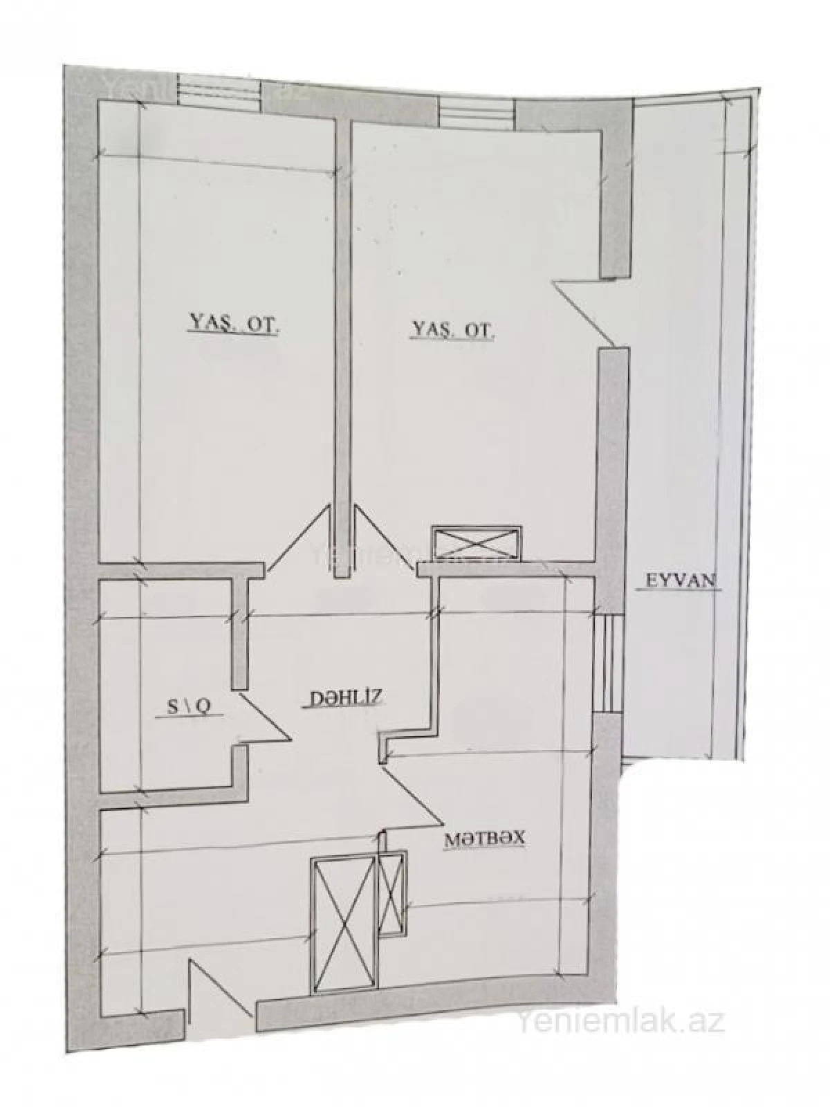 Satılır 2 otaqlı yeni tikili 86 m²