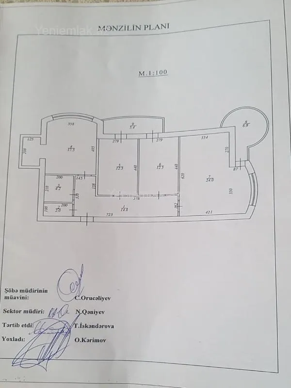 Satılır 3 otaqlı yeni tikili 100 m²