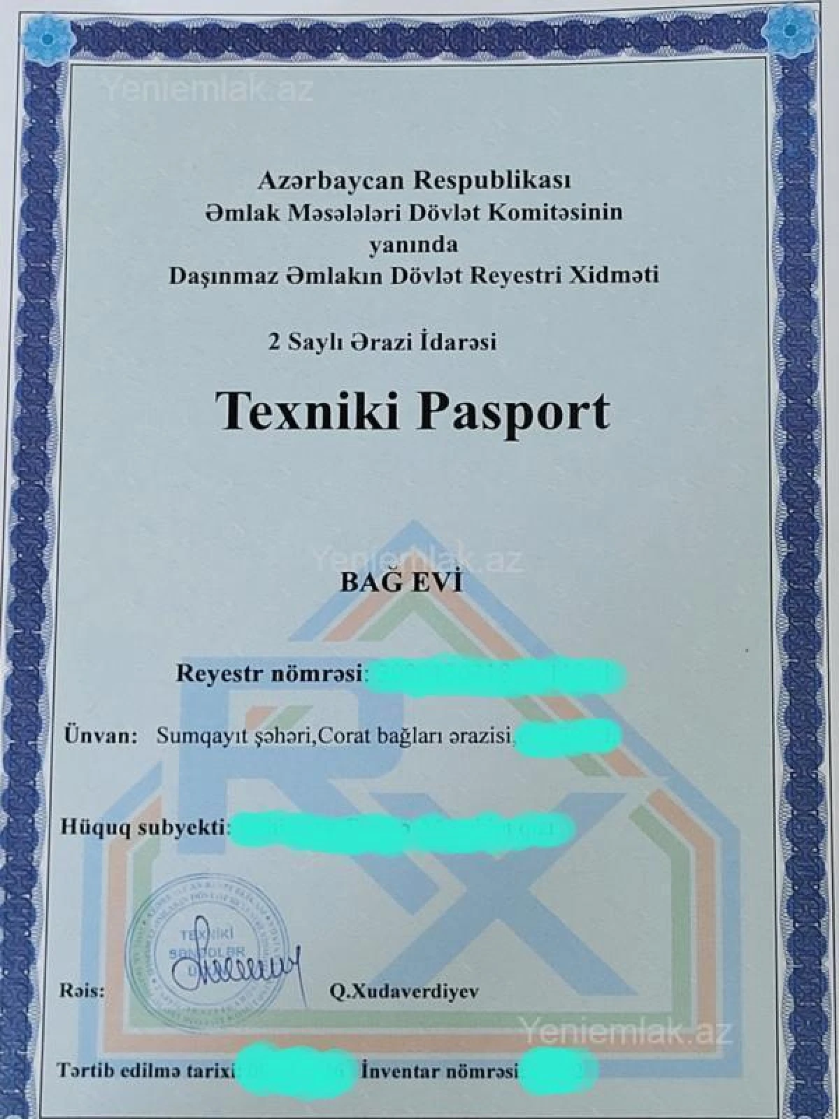 Satılır 2 otaqlı həyət evi 50 m²