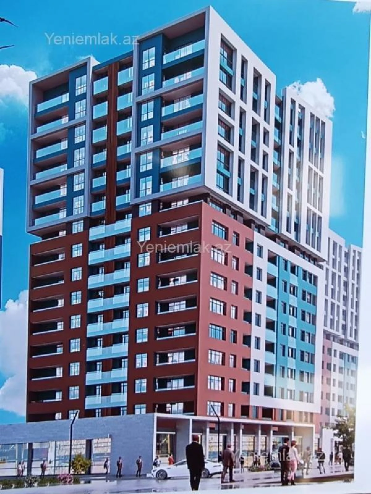 Satılır 2 otaqlı yeni tikili 56 m²