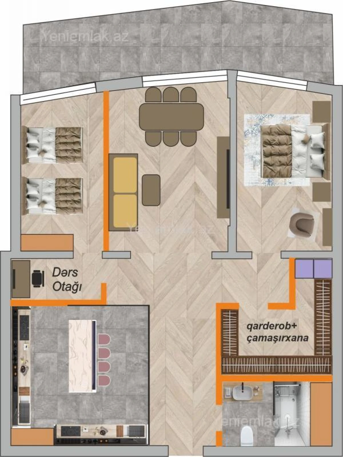 Satılır 3 otaqlı yeni tikili 120 m²