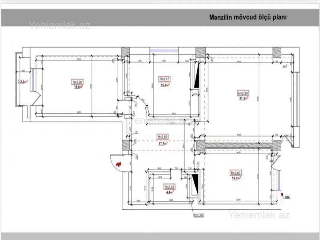 Satılır 3 otaqlı yeni tikili 110 m²