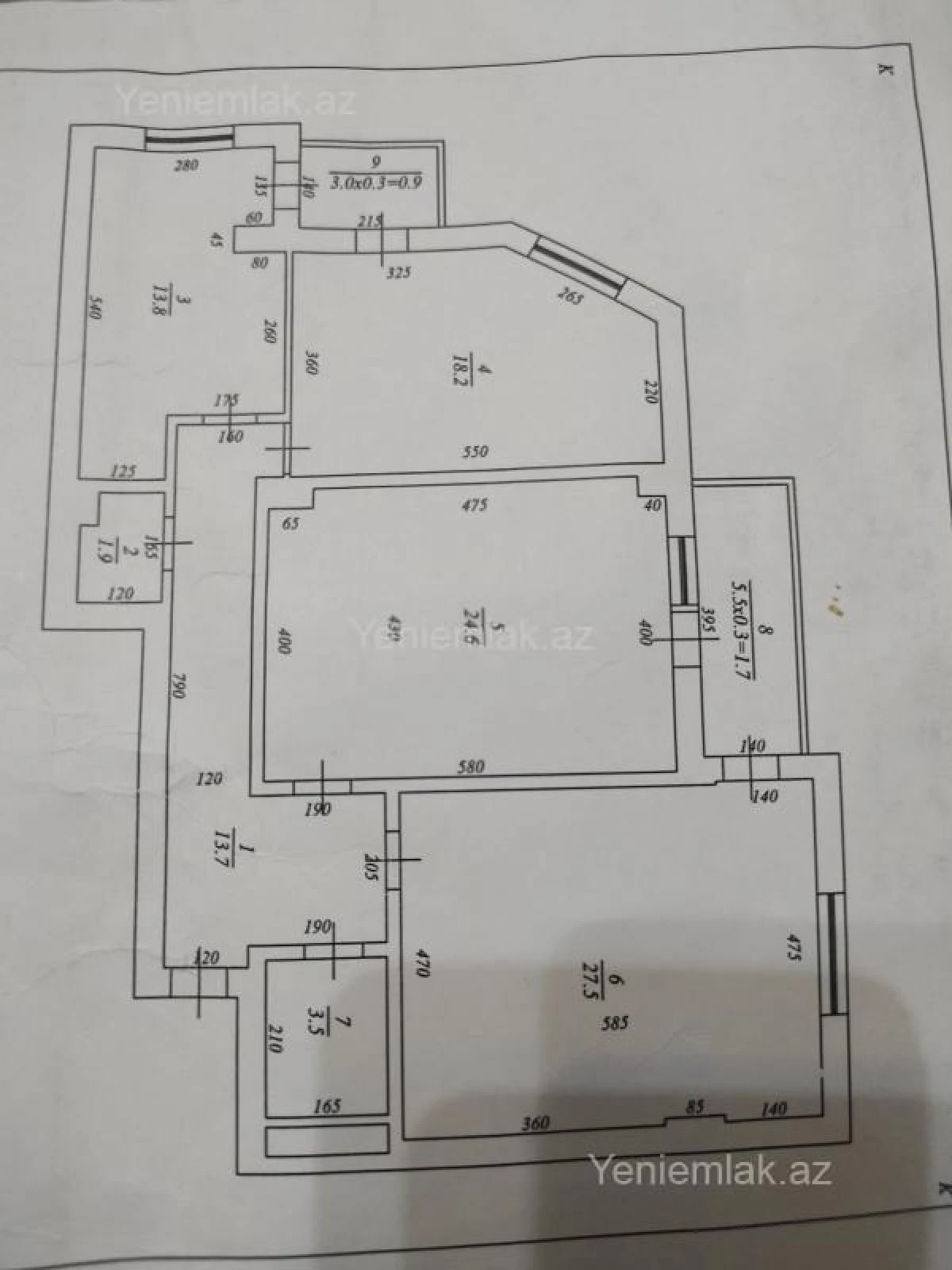 Satılır 3 otaqlı yeni tikili 115 m²