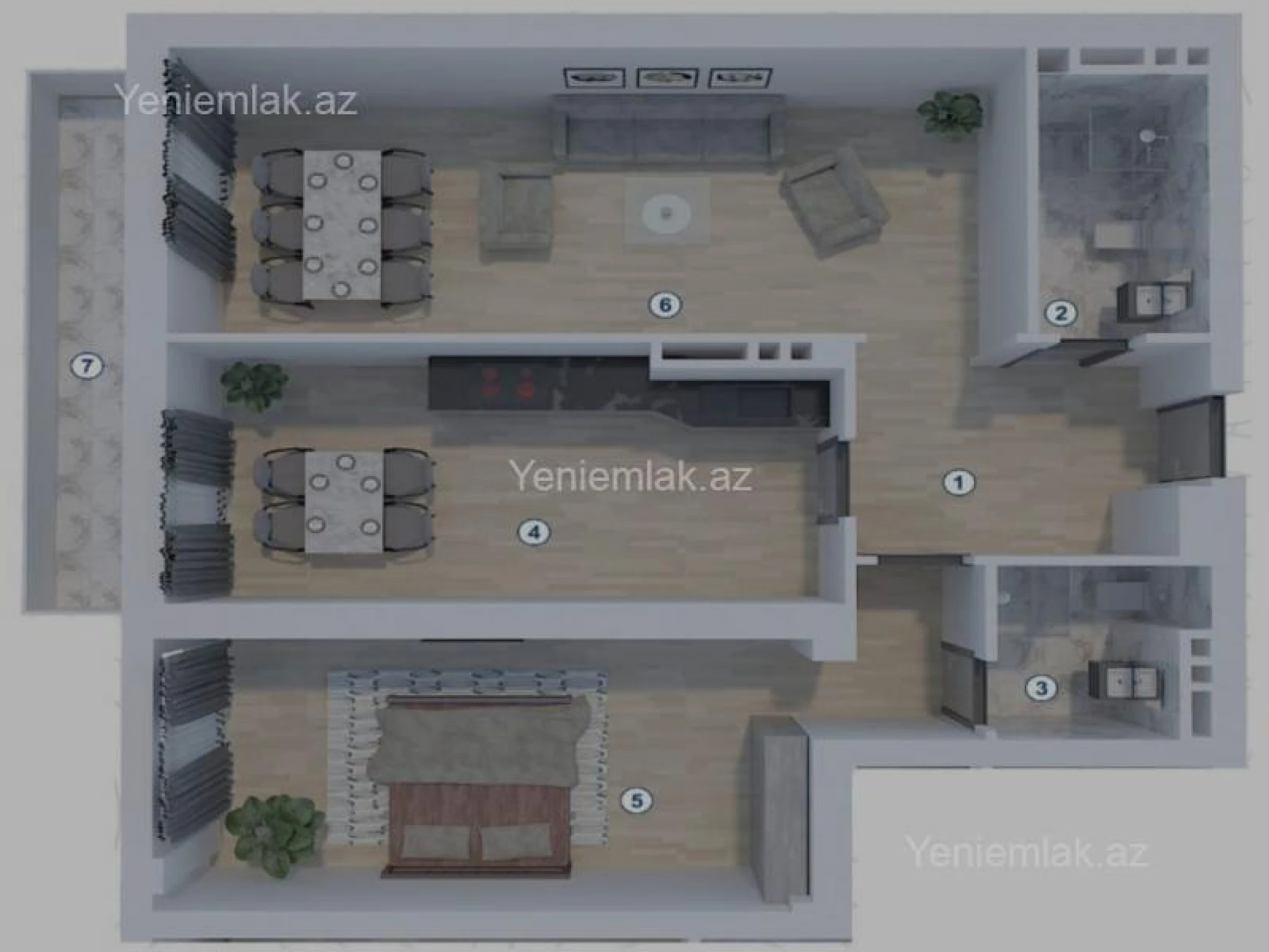 Satılır 2 otaqlı yeni tikili 106 m²