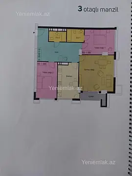 Satılır 3 otaqlı yeni tikili 124.2 m²