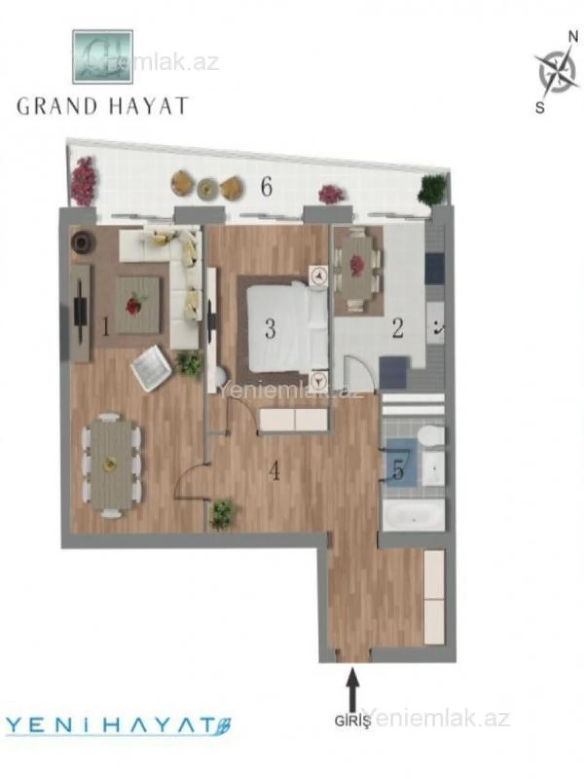 Satılır 2 otaqlı yeni tikili 106 m²