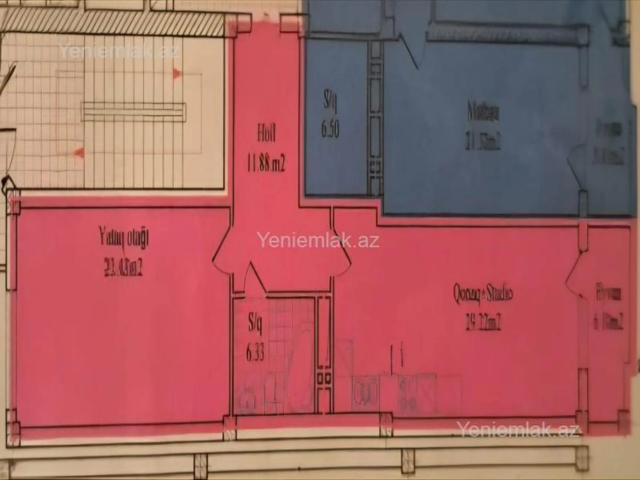 Satılır 2 otaqlı yeni tikili 83 m²