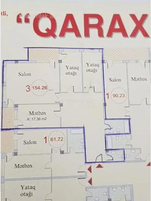 Satılır 3 otaqlı yeni tikili 165 m²